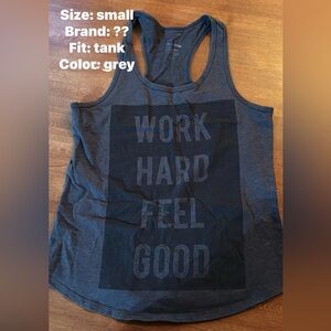 Gray Graphic Tank Top